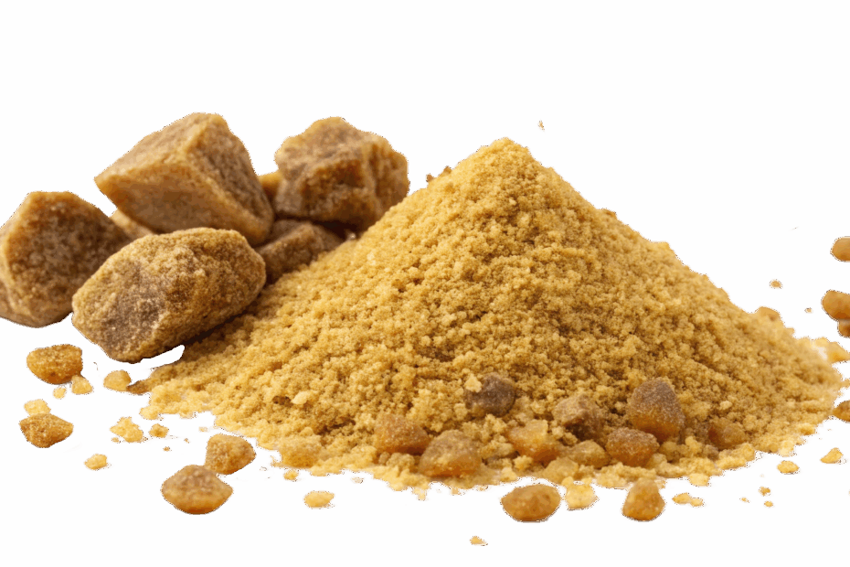 Hing (asafoetida) in its natural resin chunks and powdered form, used in Indian cooking for flavour and digestion. Aara Living